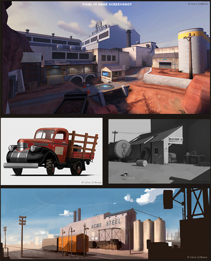Team Fortress 2 - Концепт арты созданные на этапе разработки игры