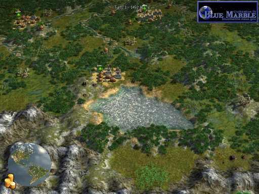 Civilization IV: Колонизация - Blue Marble - Earth Desing для Колонизации