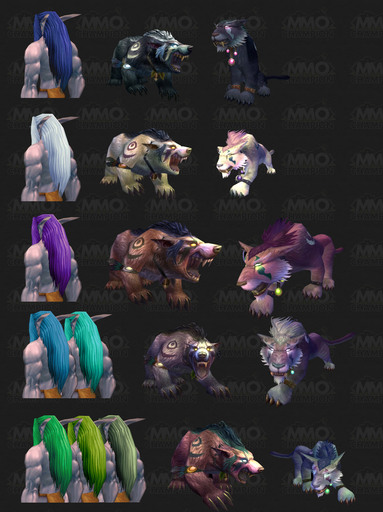 World of Warcraft - новые текстуры Кошек ночных эльфов