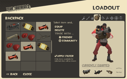 Team Fortress 2 - Новое меню выбора/обмена оружия.