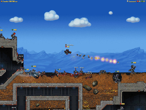 Cortex Command - Скриншоты из игры с модом Crobotech