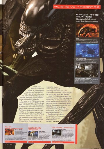 Aliens vs. Predator (2010) - Сканы XBOX Official Magazine