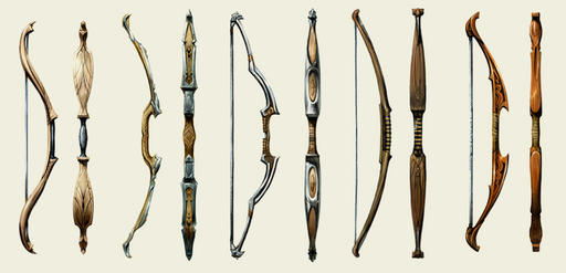 Dragon Age: Начало - Оружие ближнего и дальнего боя. Concept art.