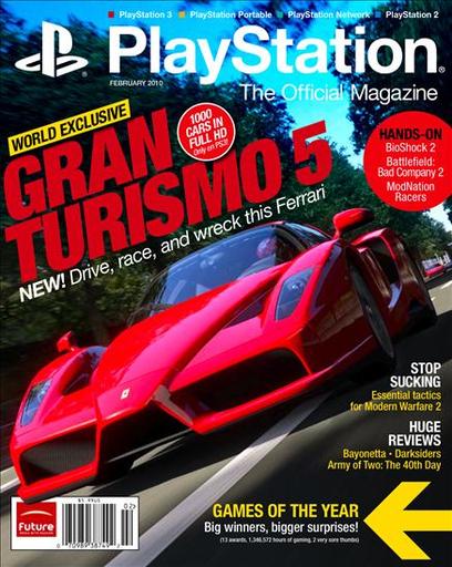 Gran Turismo 5 - Gran Turismo 5 на обложке Official PlayStation Magazine