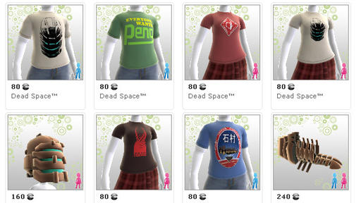 Dead Space - Одежда из Dead Space в Xbox Avatars