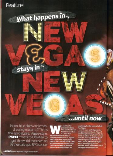 Fallout: New Vegas - сканы статьи PSM3