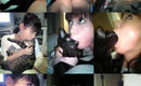 Japanese-girl-eating-cat