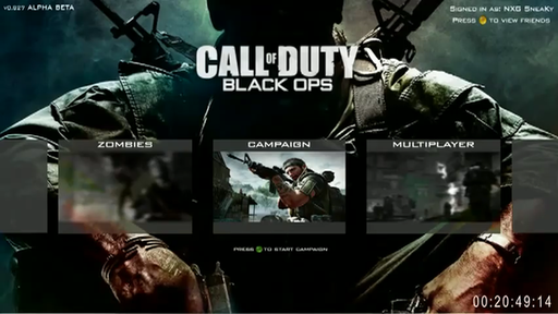 Call of Duty: Black Ops - Скриншоты главного меню Black Ops