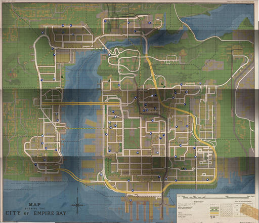 Mafia II - Карта города "Эмпайр-Бэй"