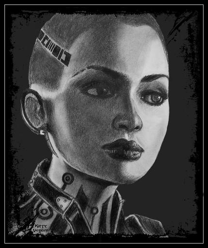 Mass Effect 2 - Фан-арт: рисуем Джек [Jack]