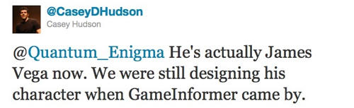 Mass Effect 3 - Джеймс Сандерс меняет фамилию на Вега