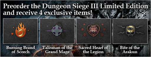 Dungeon Siege III - Предзаказ и виды изданий Dungeon Siege III