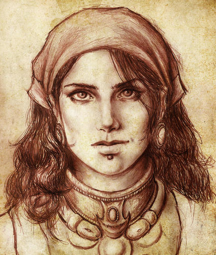 Dragon Age II - Фан-арт с Изабеллой и Леди Хоук