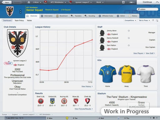 Анонсирован симулятор Football Manager 2012