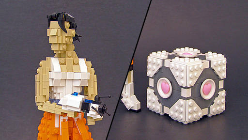 Portal 2 - Челл и Куб из Лего