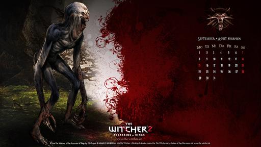 Ведьмак 2: Убийцы королей - Календарь на сентябрь от the-witcher.de 