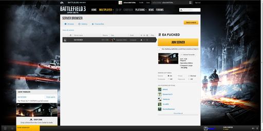 Battlefield 3 - Игра на сервере с 128 игроками.