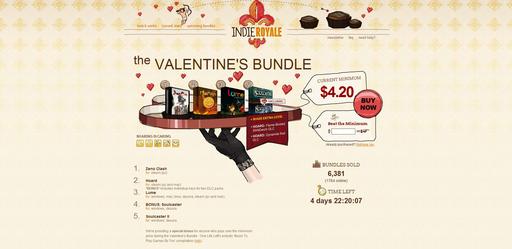 Цифровая дистрибуция - Начало продаж Indie Royale's Valentine's Bundle + опрос