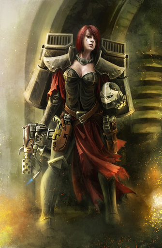 Warhammer 40,000: Dawn of War II — Retribution - Сёстры Битвы. Фанарт