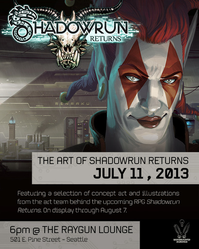 Shadowrun Returns - Пятая редакция правил Shadowrun и художественная выставка в Сиэттле