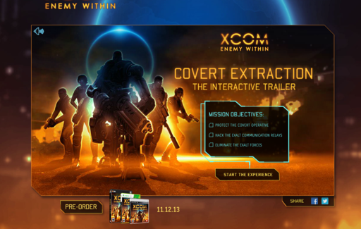 XCOM: Enemy Unknown  - Covert extraction. Скрытое извлечение [Интерактивный трейлер]