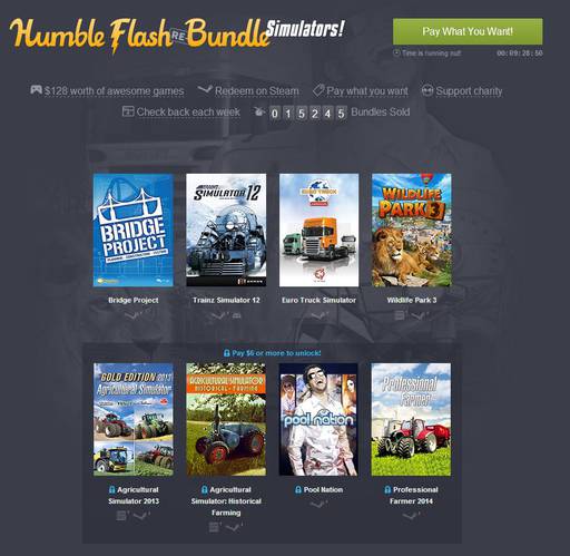 Цифровая дистрибуция - Humble Flash Re-Bundle: Simulators (8 Steam)