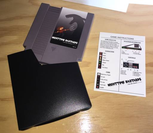 Ретро-игры - Nighttime Bastards (NES , новая бегалка), которых можно купить на картридже!